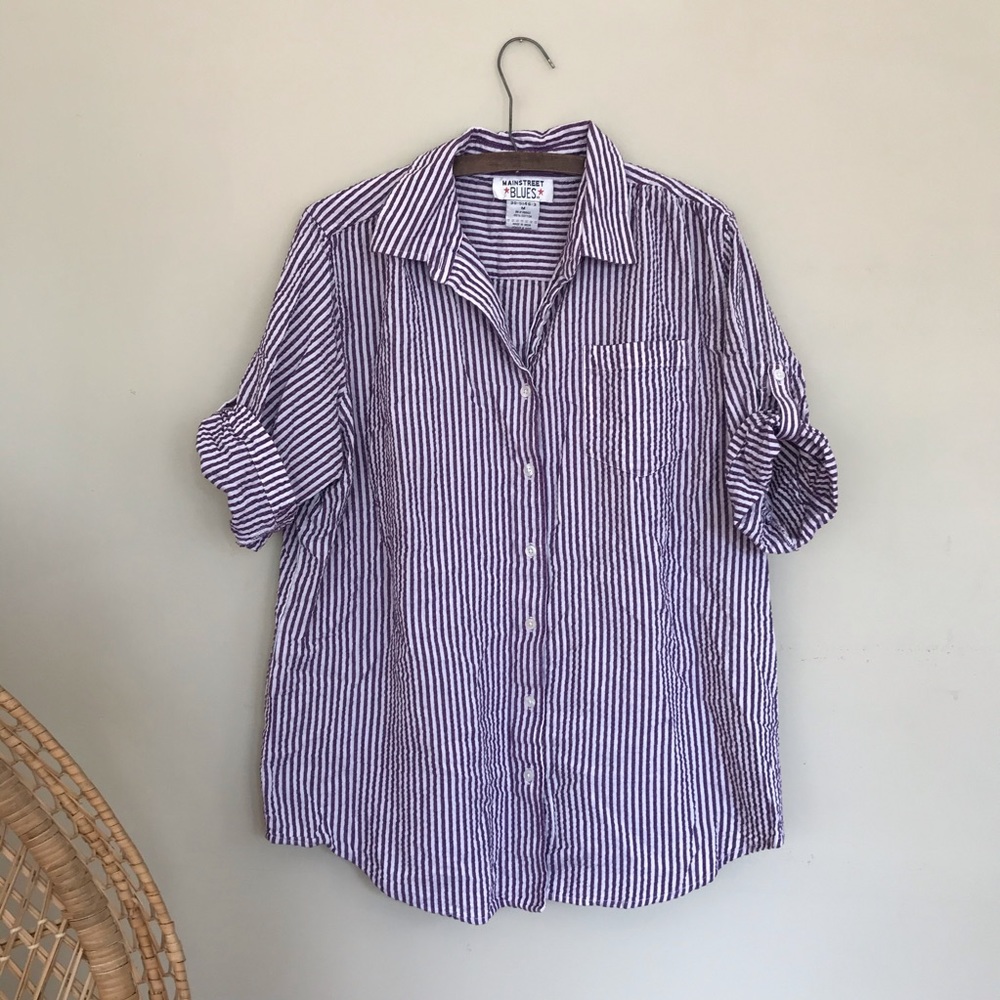 Striped Button Down Shirt